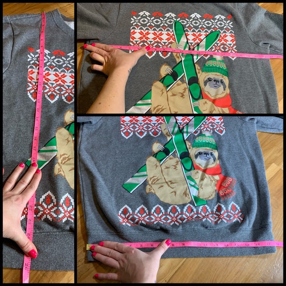 Festive af, HOLIDAY TIME, Sloth on the slopes sweatshirt!! - Picture 8 of 8